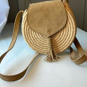 Straw Circular Summer Bag